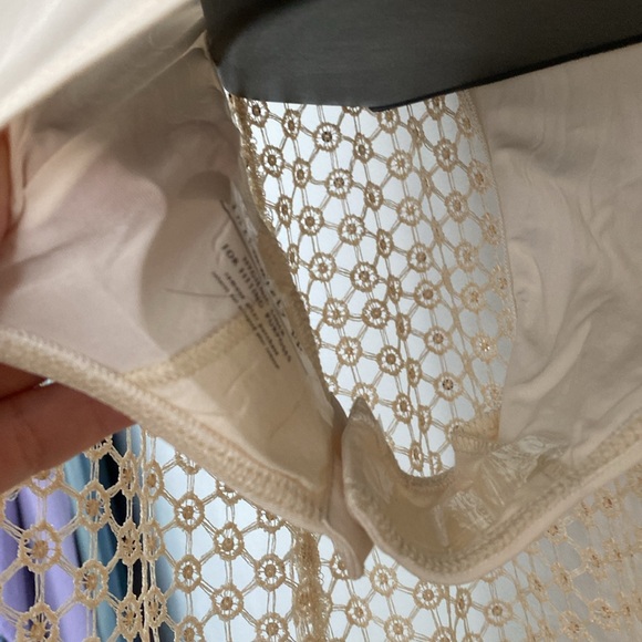 Free People Intimately Crochet Embellished Body Suit Dress Size Small - Picture 11 of 12